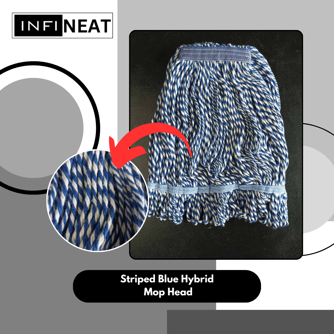 Mop Head Infineat Stripe Colors Blue-White New, 2pcs