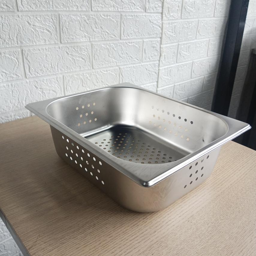 GN Food Pan Perforated 1/2 , 1mm thick High Grade Stainless Steel