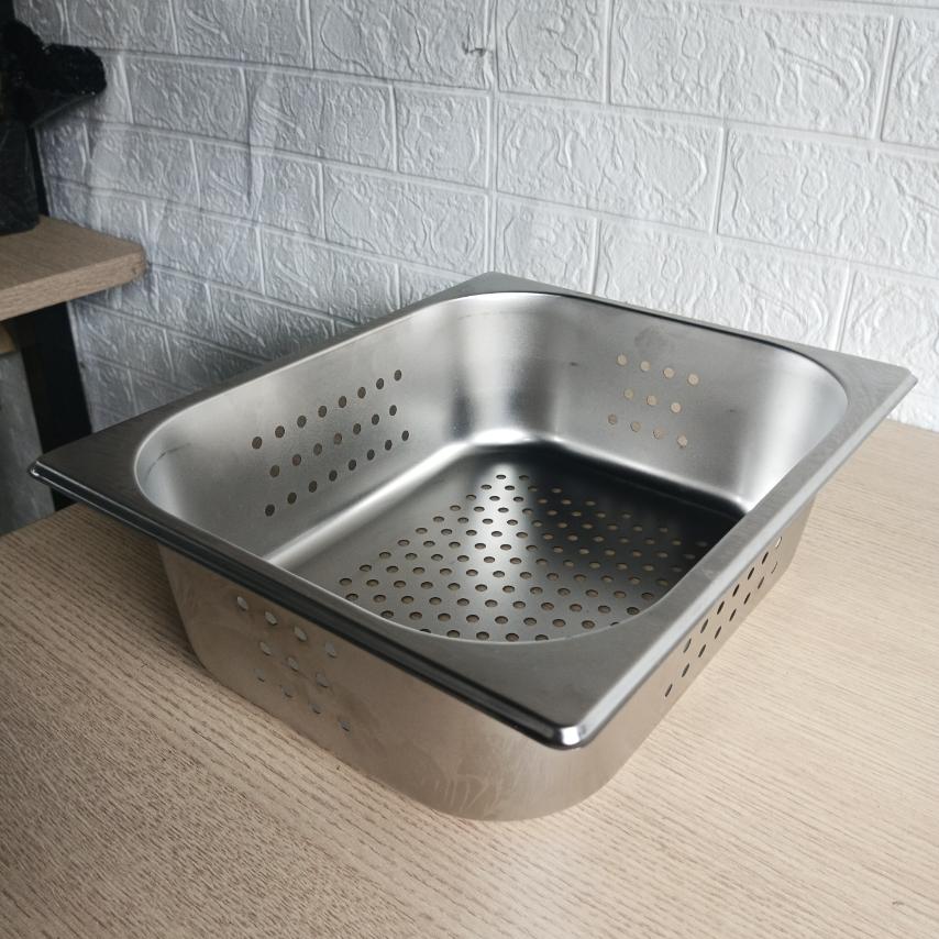 GN Food Pan Perforated 1/2 , 1mm thick High Grade Stainless Steel