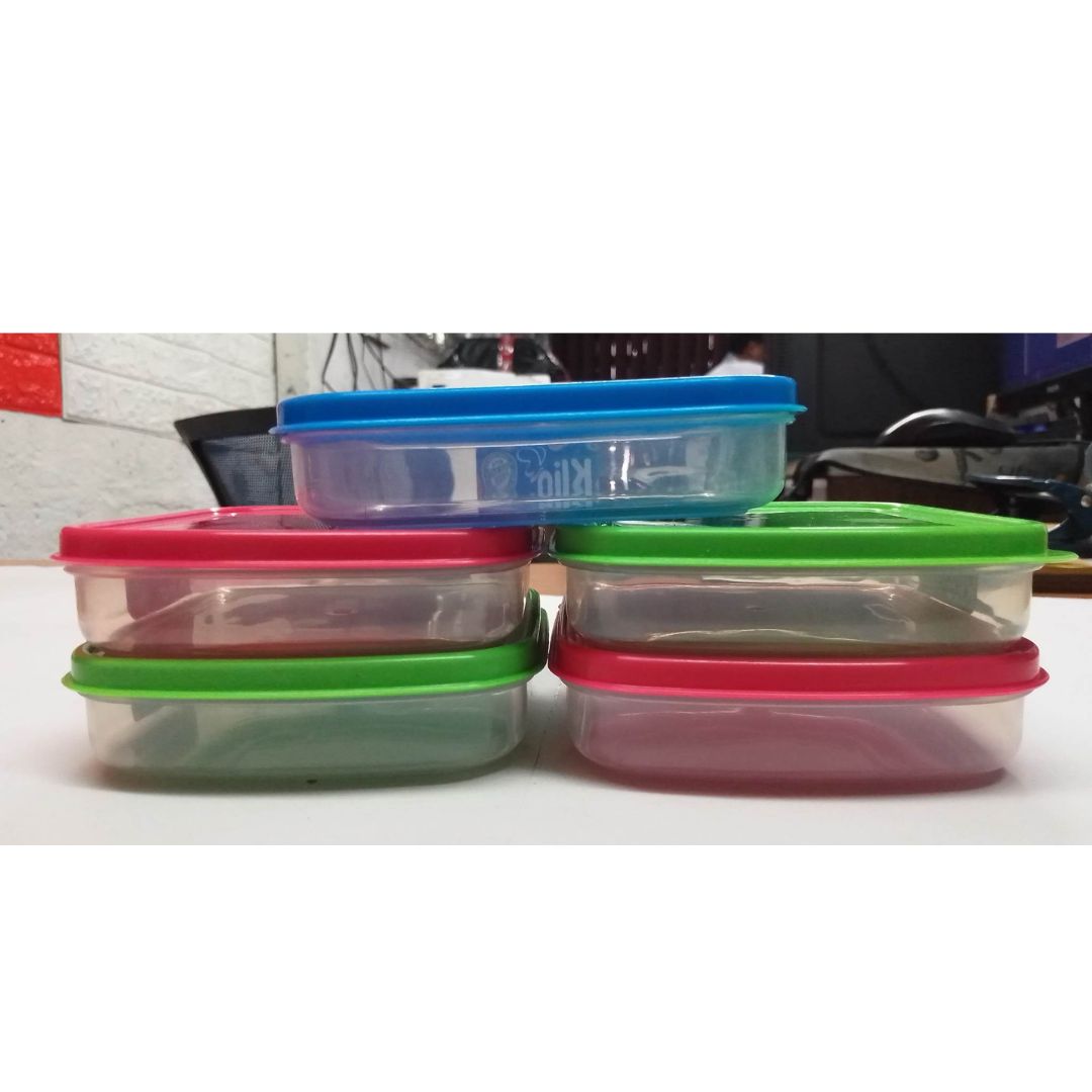Food Keeper (5x4x1 inch) Assorted Cover, 5s