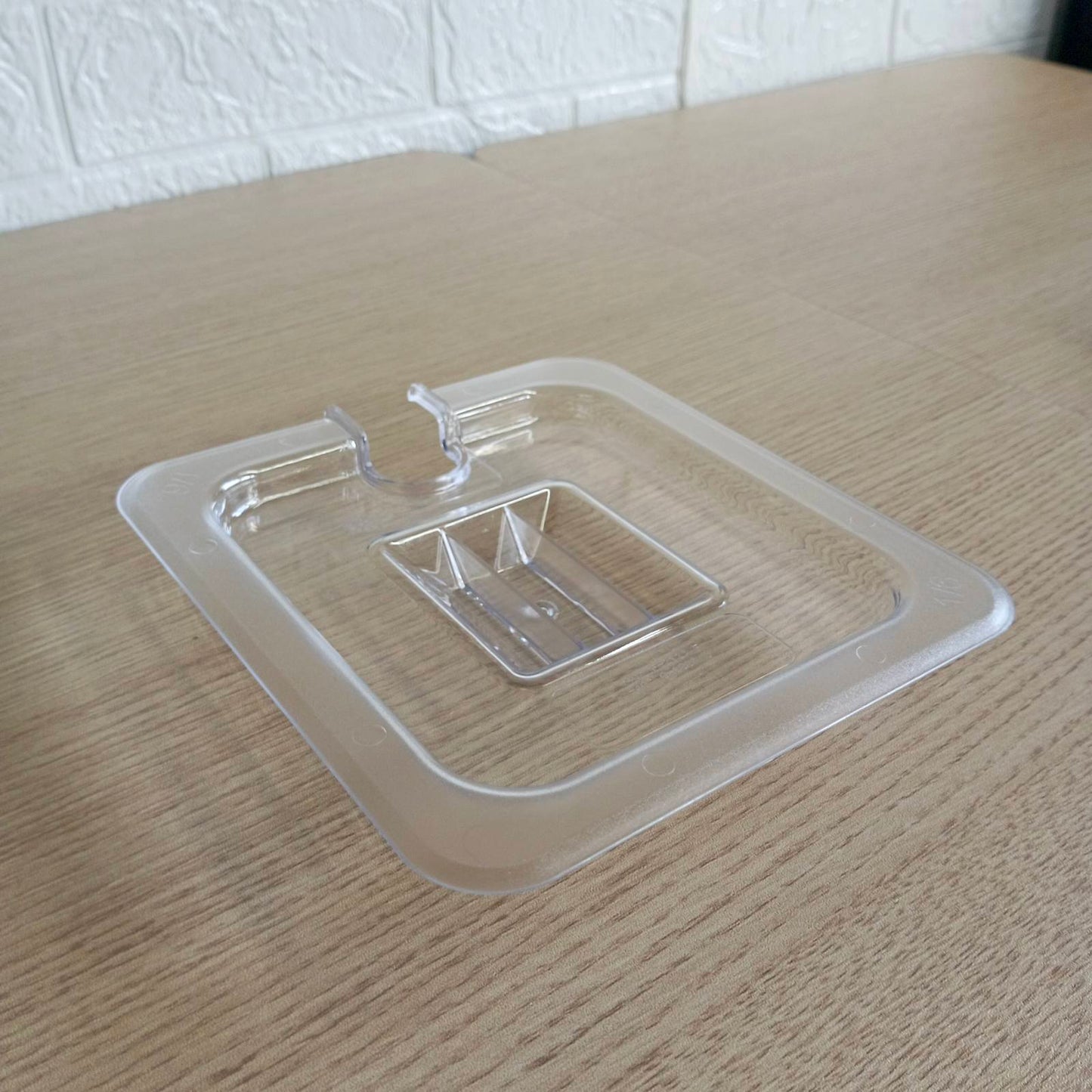 Food Pan Cover 1/6 Clear with Notch