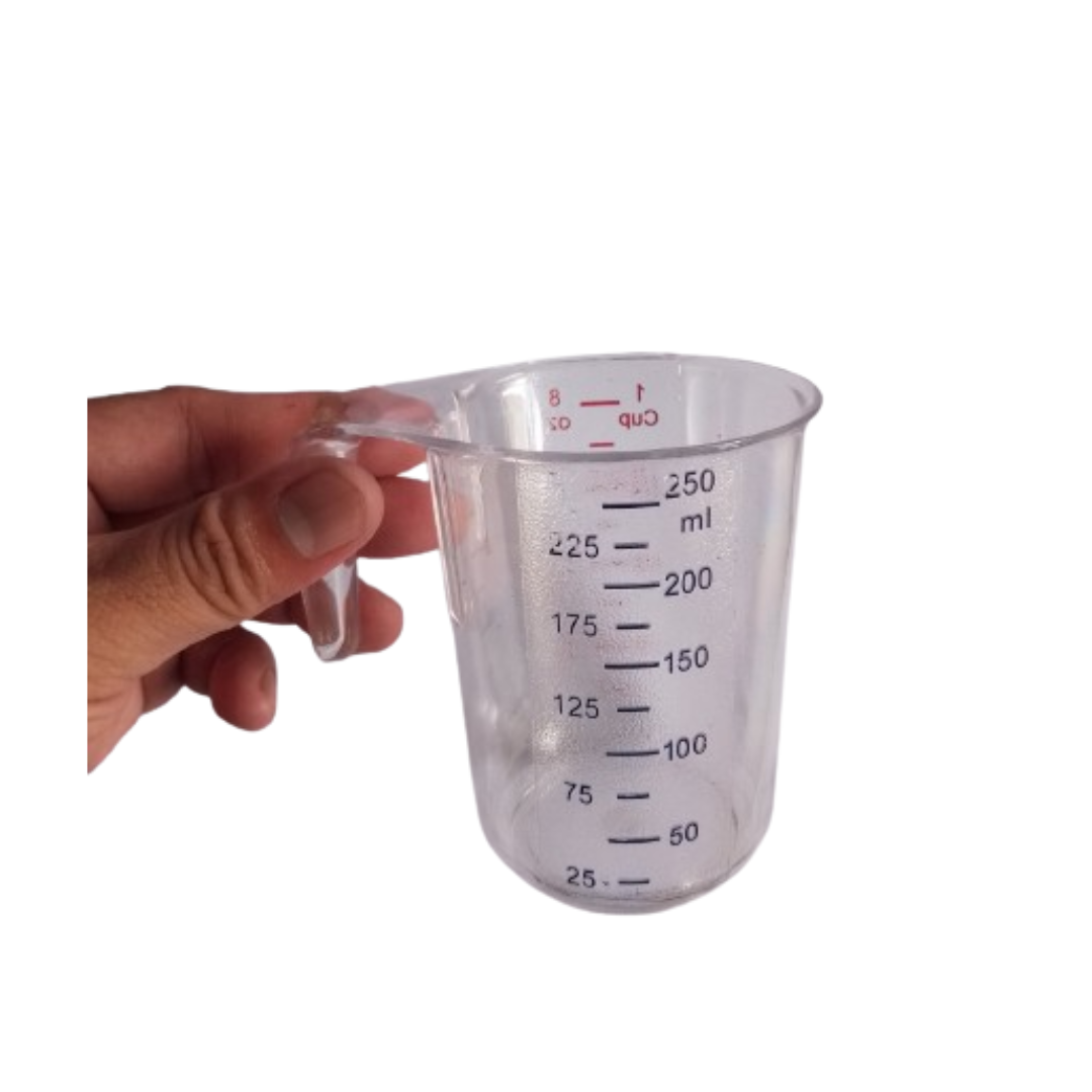 Measuring Cup, 8oz 250ml Red Blue Graduated Label, 2pcs