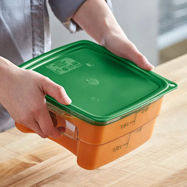Camsquare Lid Kelly Green Authentic Cambro For 2Q & 4Q SFC2452