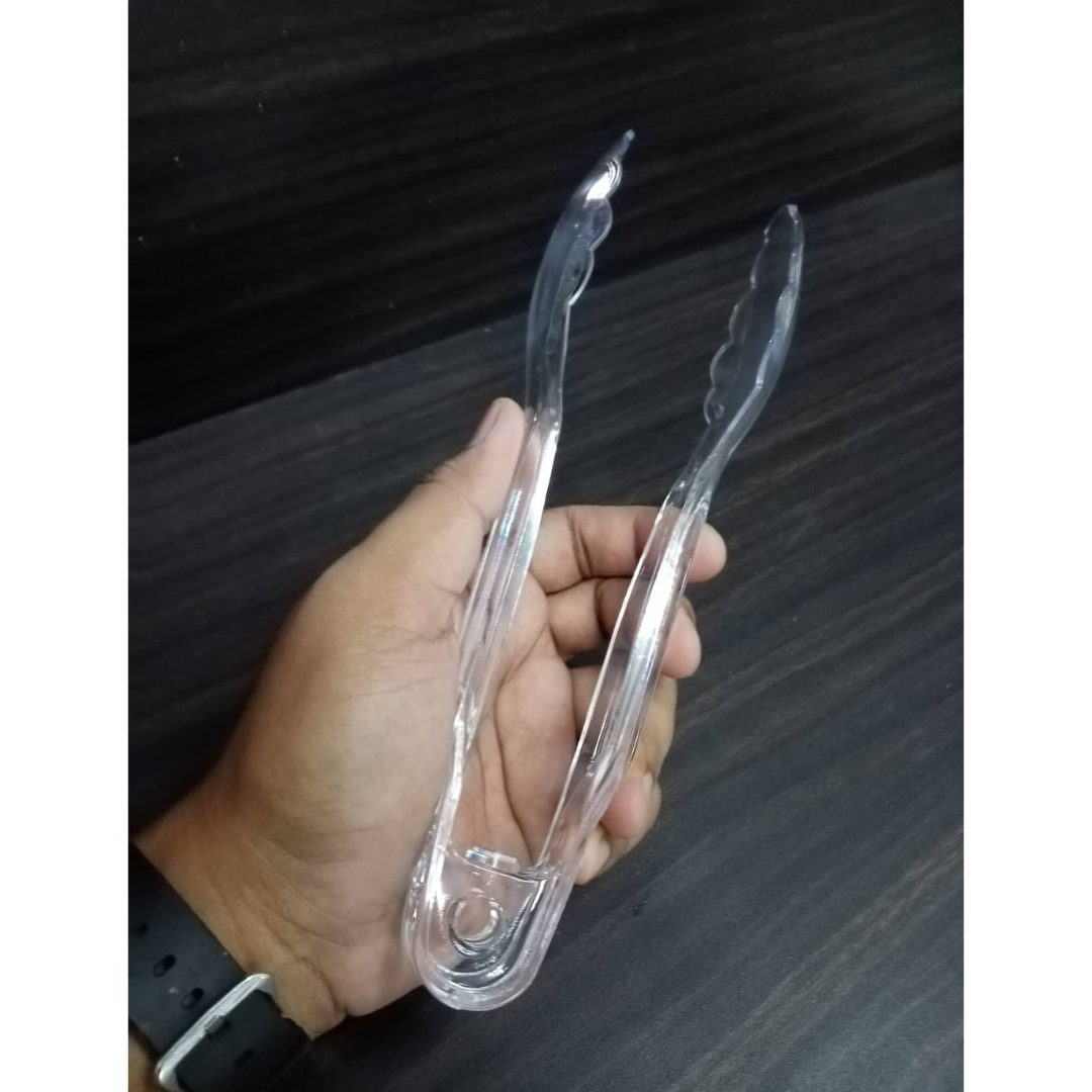 Plastic Tongs, SK 02 Clear (9inch)
