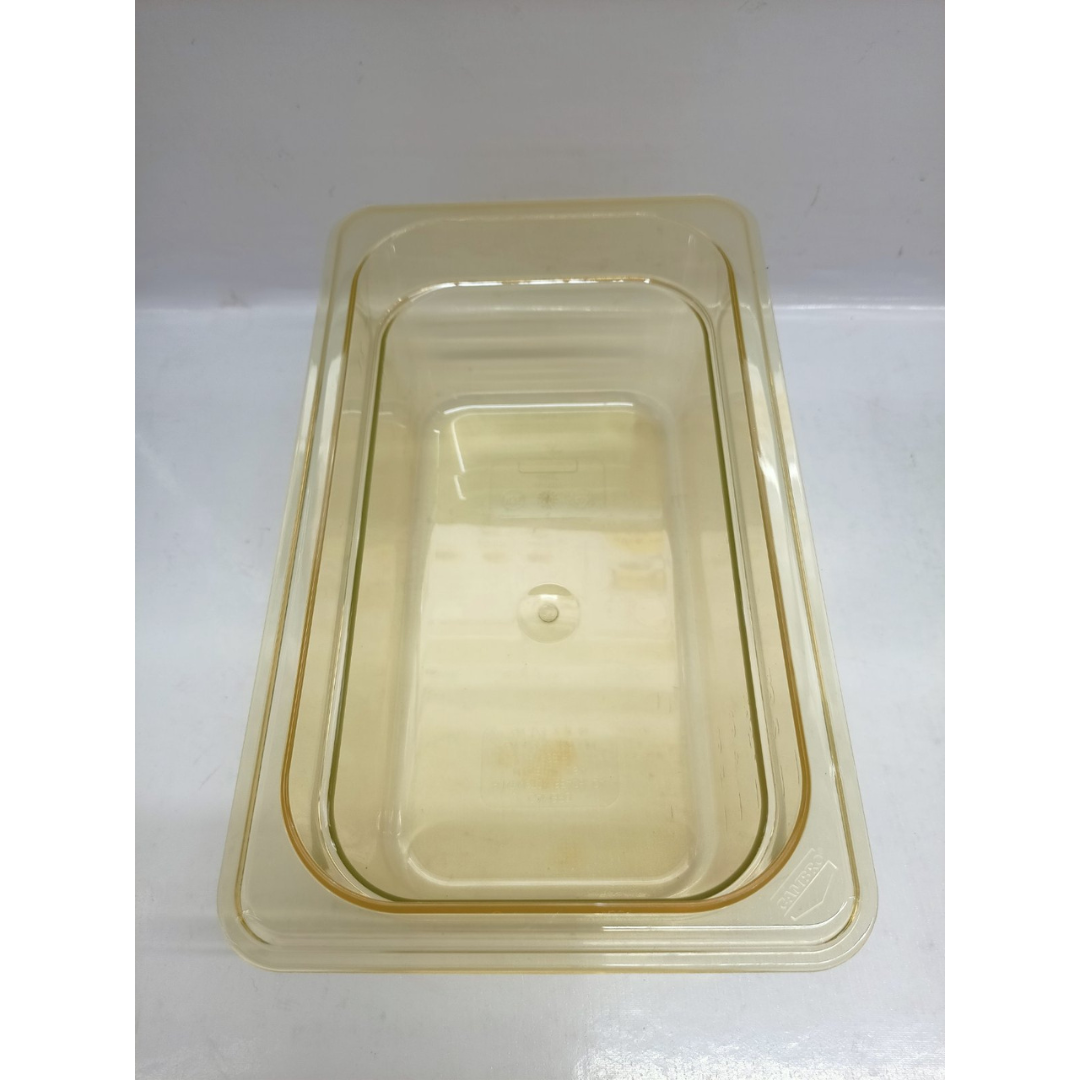 Food Pan 1/4 x 4 inch, Authentic Cambro Brand Amber