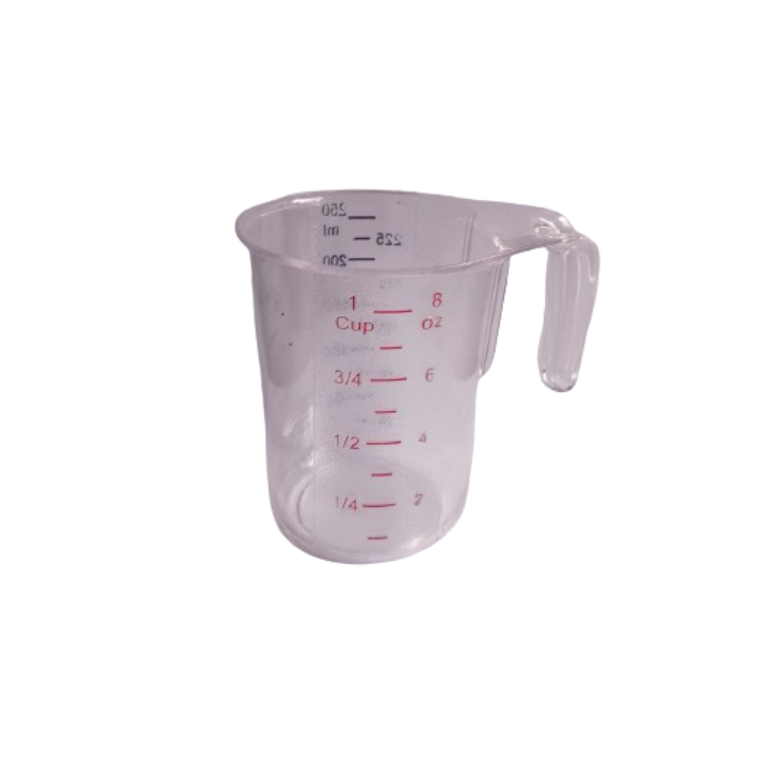 Measuring Cup, 8oz 250ml Red Blue Graduated Label, 2pcs