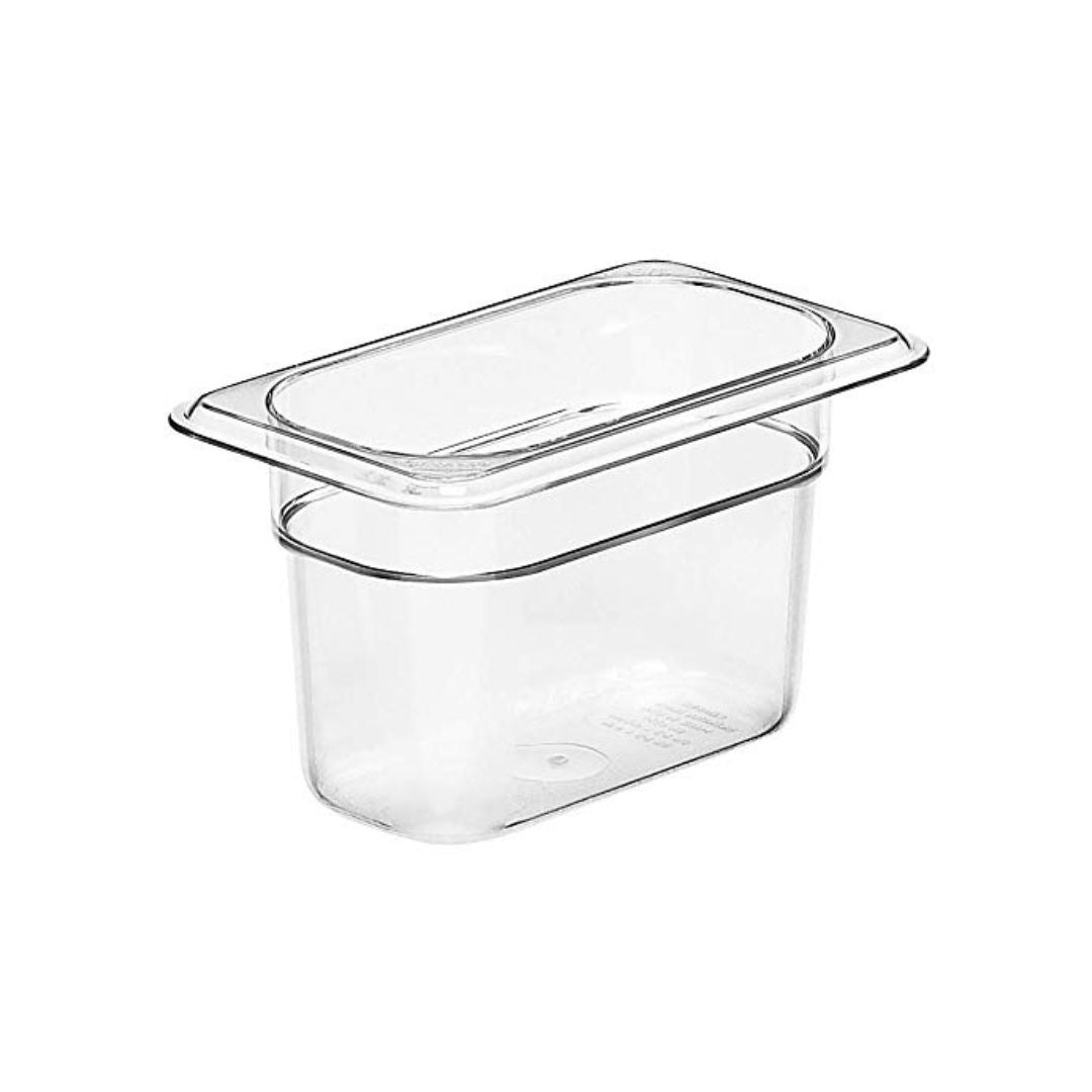 Food Pan Clear 1/9x4 inch for Holding Chilled Items 5pcs
