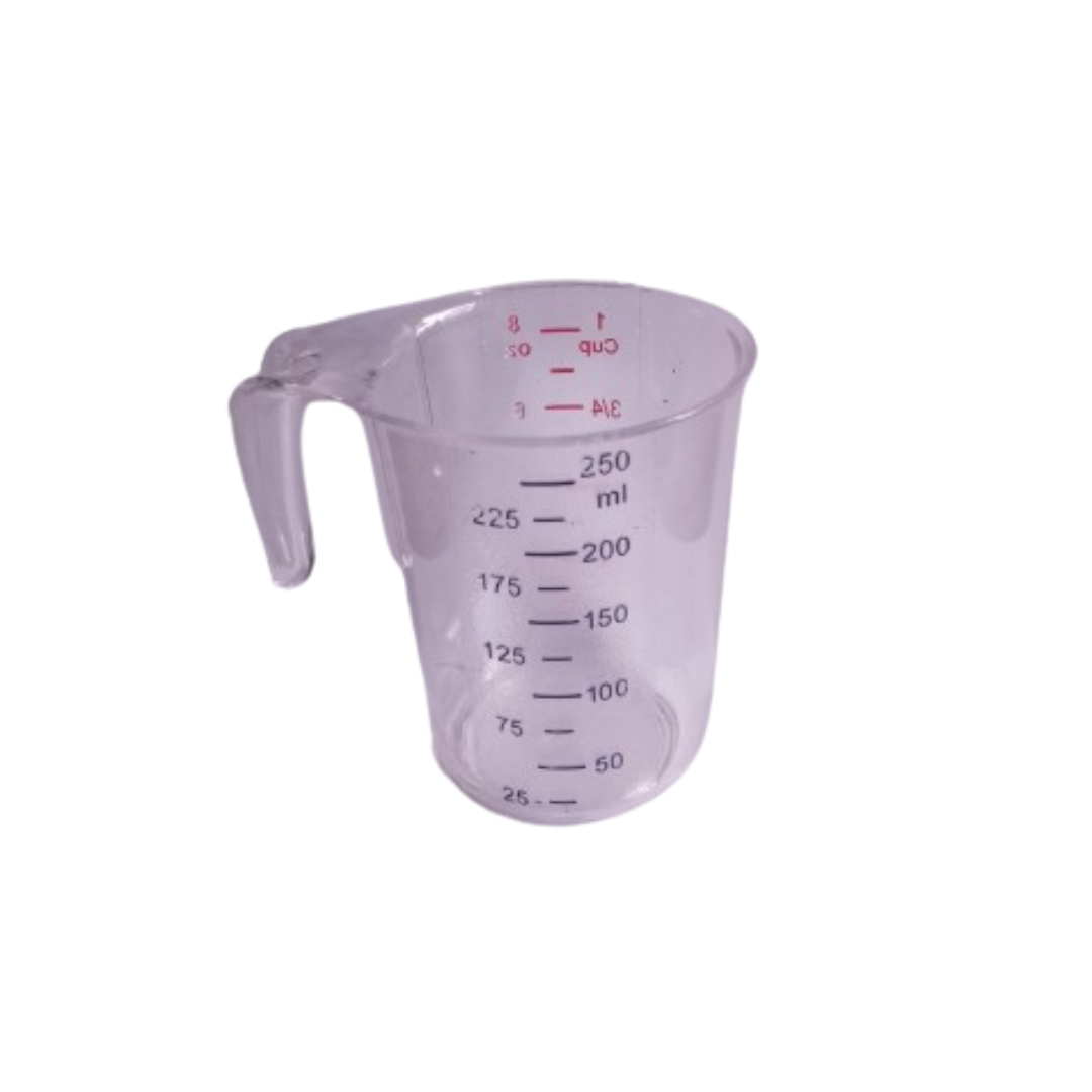 Measuring Cup, 8oz 250ml Red Blue Graduated Label, 2pcs