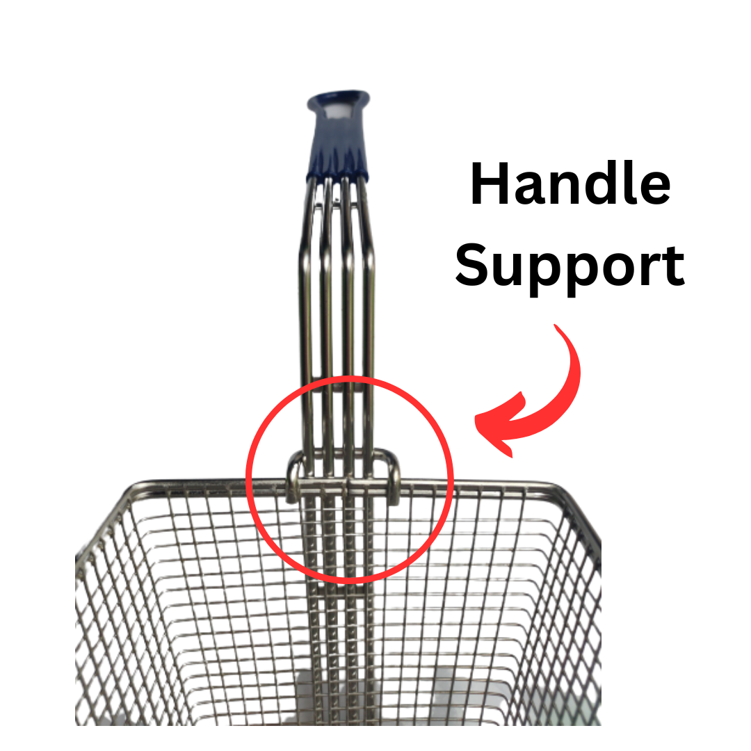 Fry Basket 33.5x16.5x15cm Split-Vat Type, Restaurant-Grade, 1pc