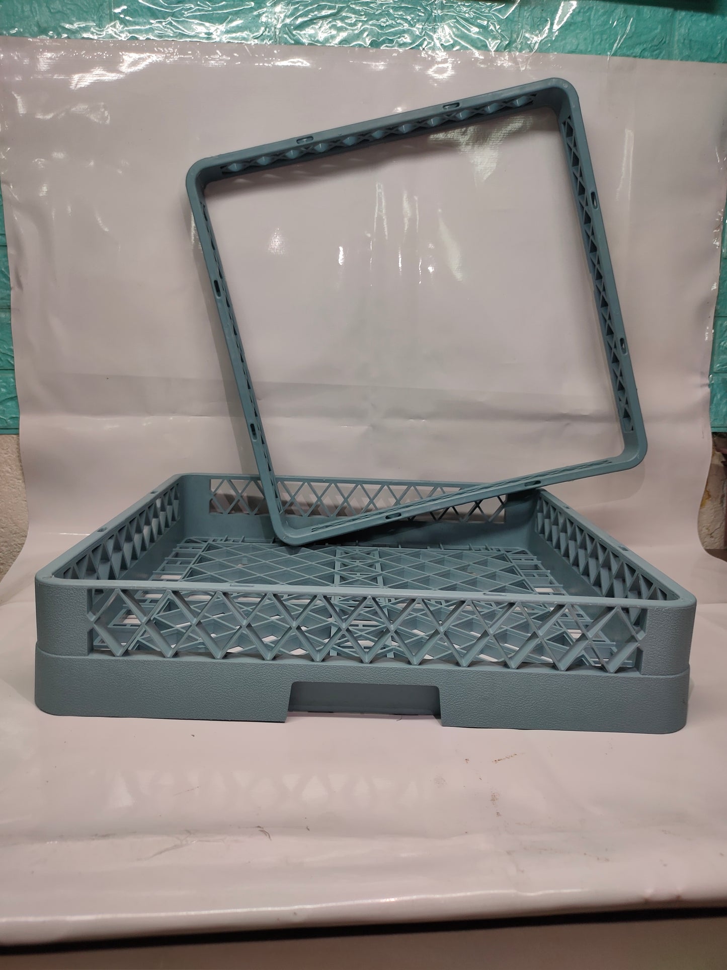 Dishwashing Machine Bowl Rack No Pin Gray with or without Extender 2pcs