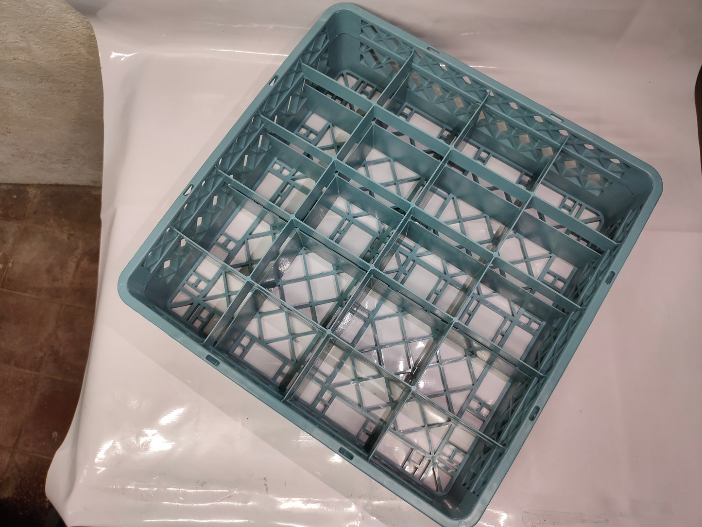 Dishwashing Machine 20 Plaid Cup Rack Infineat Gray with Extender