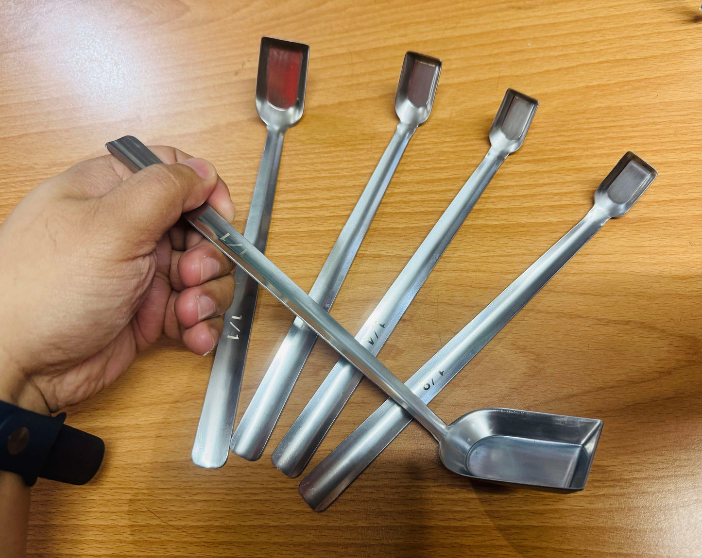 Measuring Spoon Set Rectangular Ladle-type Spoon Stainless Steel 1mm Thick