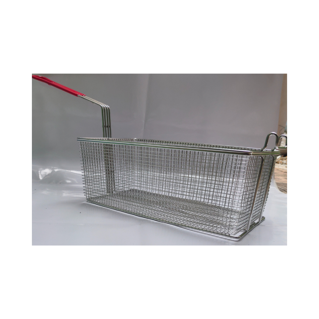 Fry Basket 2pcs Full-Vat Segmented Stainless Steel 201 with clamp support