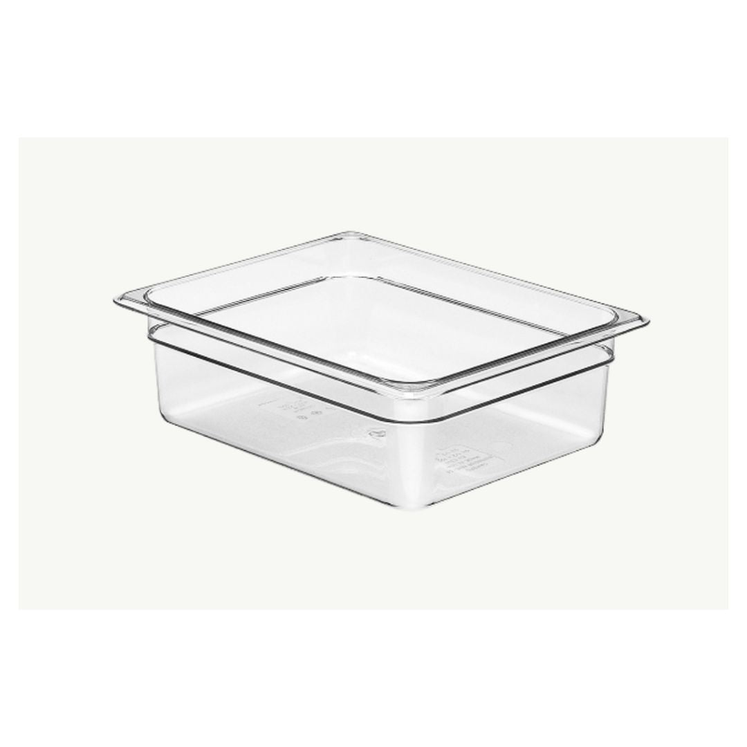 Food Pan Clear 1/2x4 inch for Holding Chilled Items 2pcs