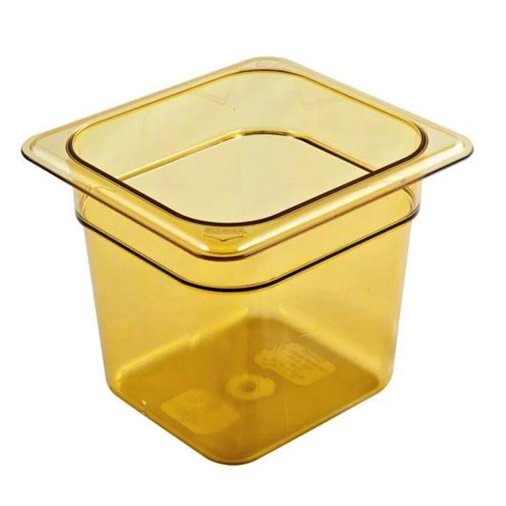 Cambro 1/6x6 inches Amber Food Pan 66HP150 1pc