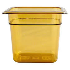 Cambro 1/6x6 inches Amber Food Pan 66HP150 1pc