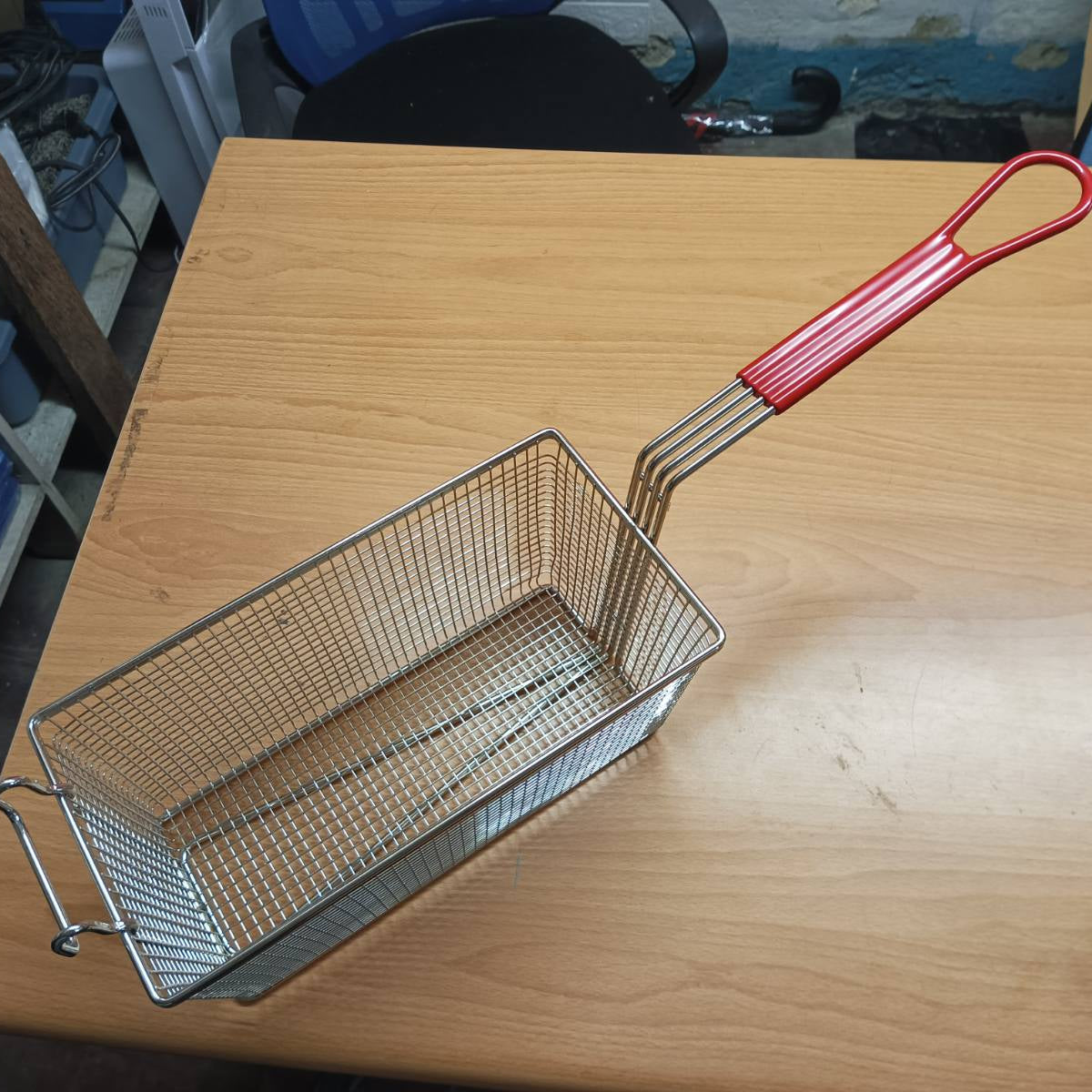 Fry Basket 33.5x16.5x15cm Split-Vat Type, Restaurant-Grade, 1pc