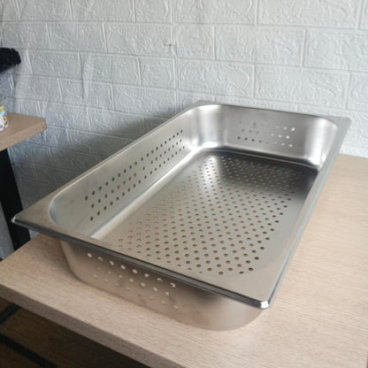 GN Food Pan Perforated 1/1, 1mm Thick High Quality Thick Stainless Steel
