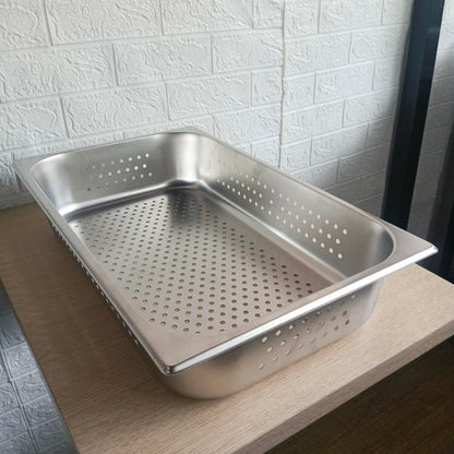 GN Food Pan Perforated 1/1, 1mm Thick High Quality Thick Stainless Steel
