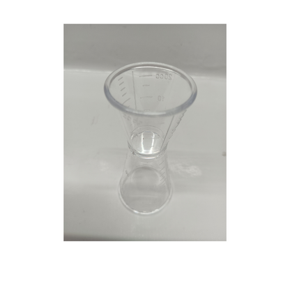 5pcs Double Jigger Big Measure Cup, Clear, Polycarbonate