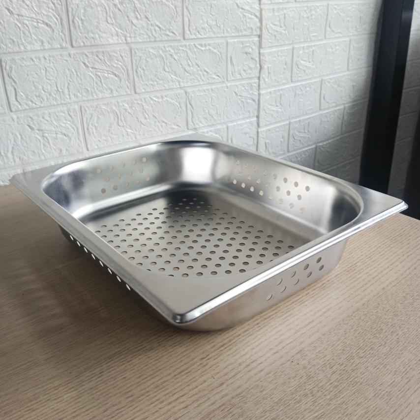 GN Food Pan Perforated 1/2 , 1mm thick High Grade Stainless Steel