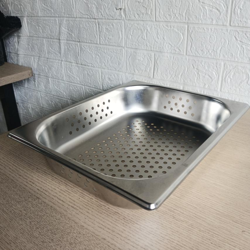 GN Food Pan Perforated 1/2 , 1mm thick High Grade Stainless Steel