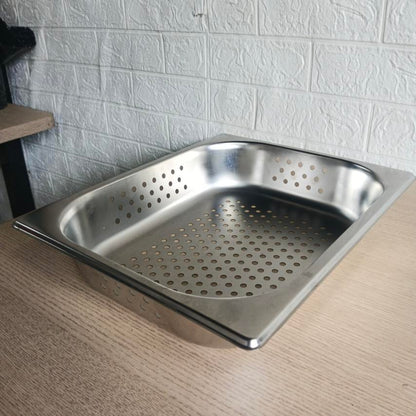 GN Food Pan Perforated 1/2 , 1mm thick High Grade Stainless Steel