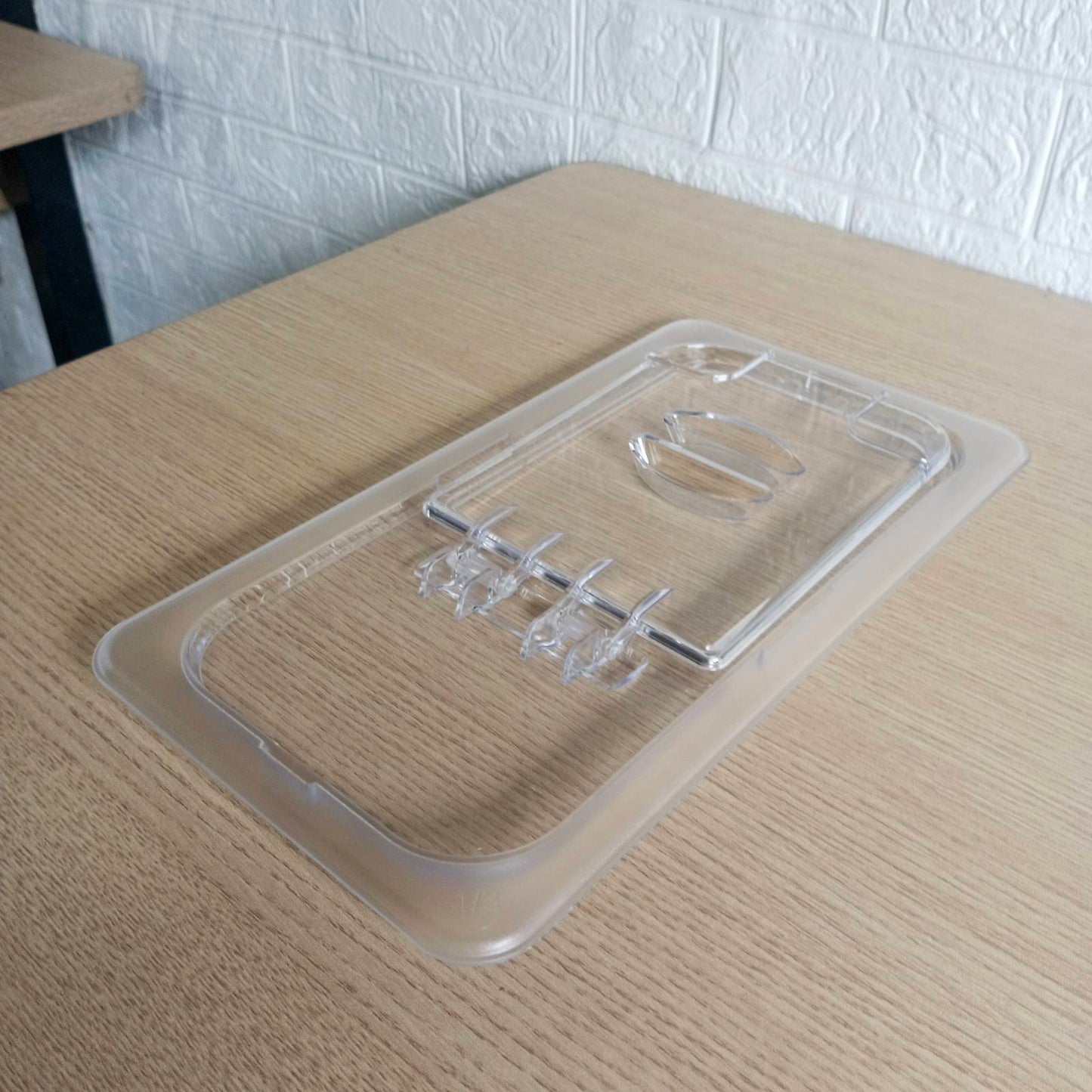 Food Pan Cover 1/3 Clear Flip Lid