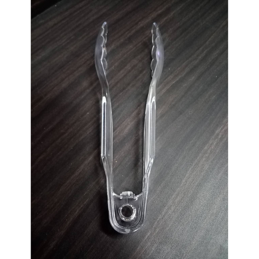 Plastic Tongs, SK 02 Clear (9inch)