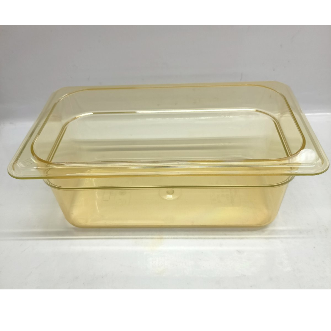 Food Pan 1/4 x 4 inch, Authentic Cambro Brand Amber