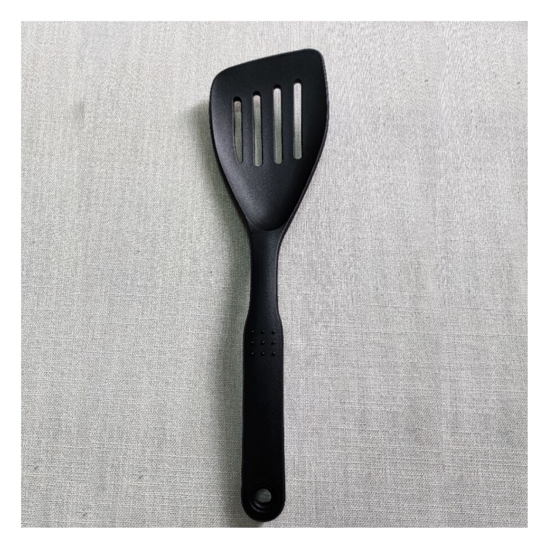 Food Turner Hard Plastic Non-Stick Black 30cm