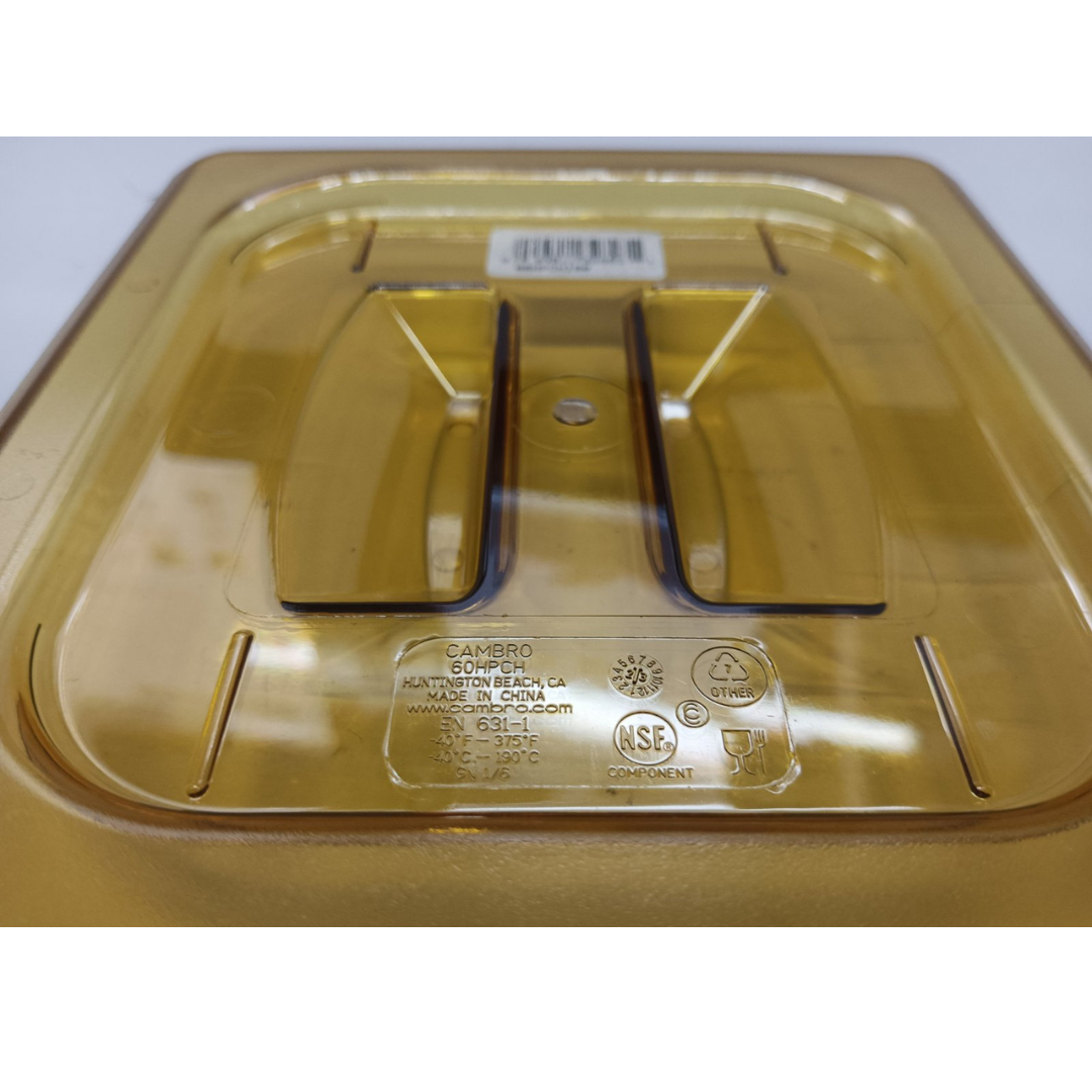 2pcs Cambro Lid for Amber Food Pan 1/6 - 60HPCH150