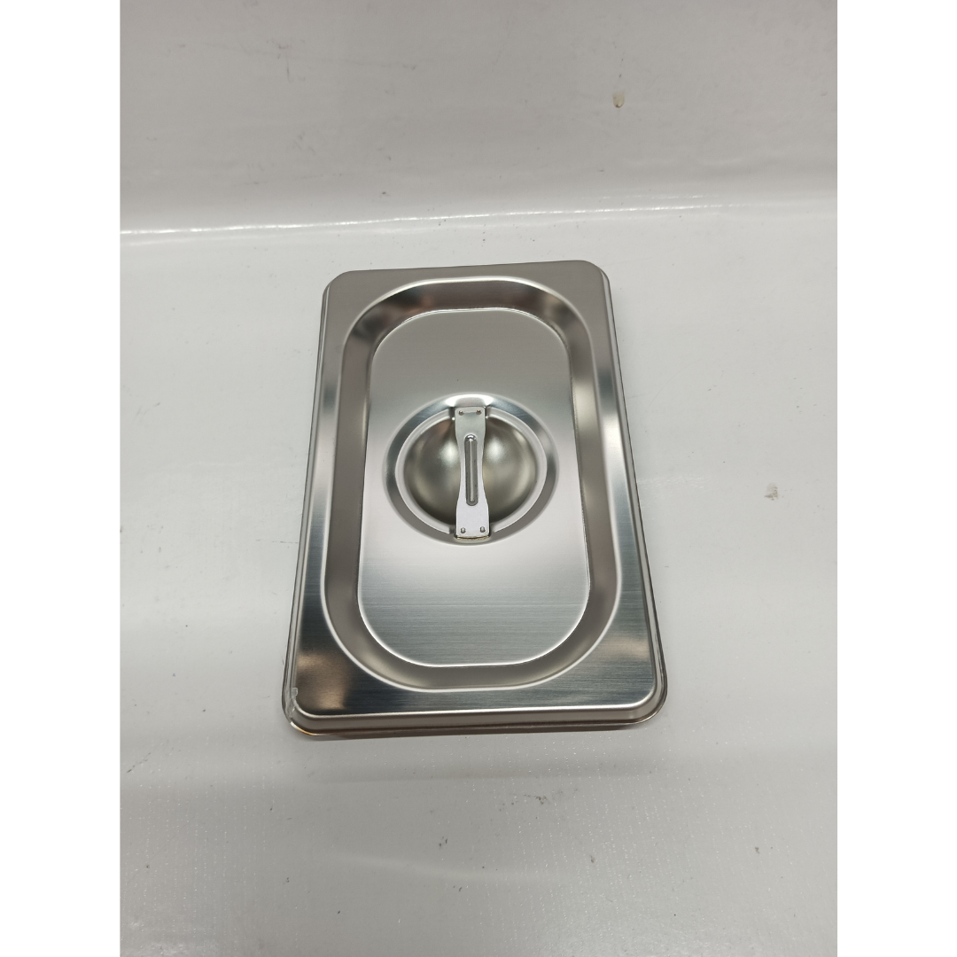 GN Food Pan Cover Closed High Grade Stainless Steel 1mm Thick, 3pcs