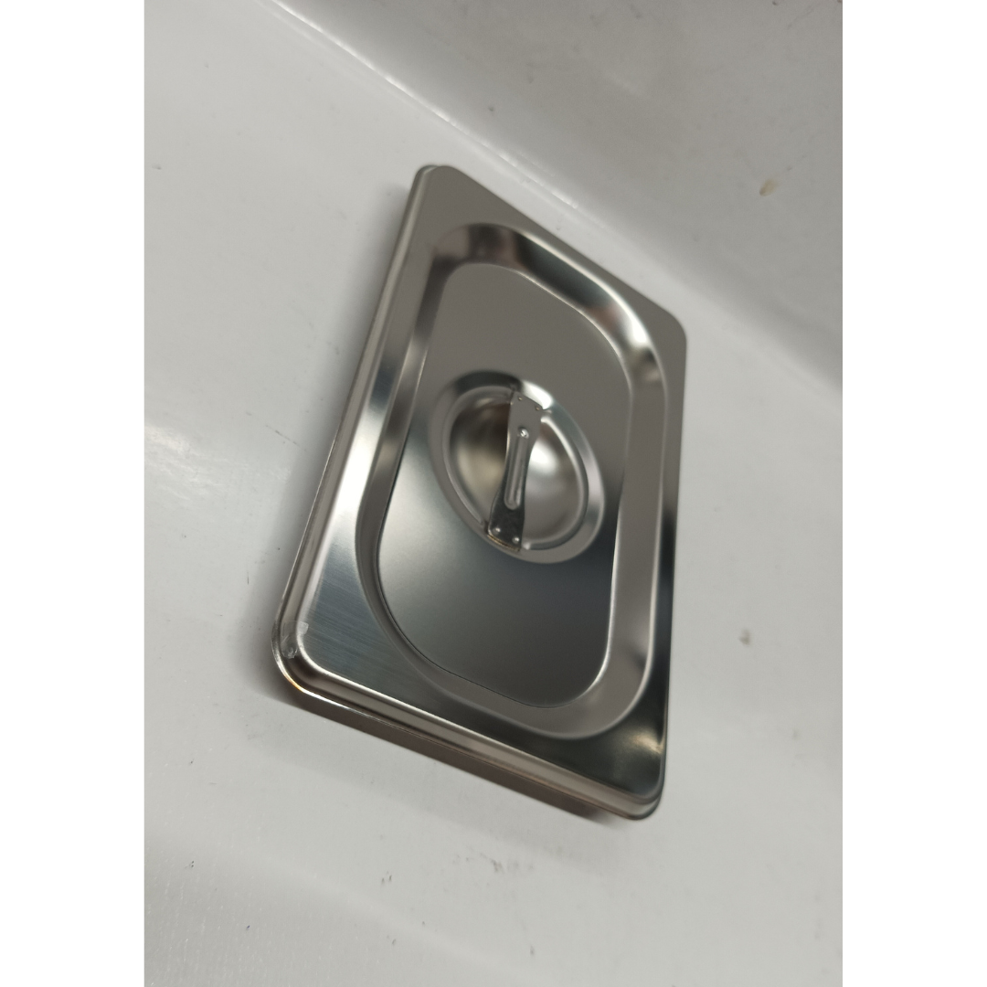 GN Food Pan Cover Closed High Grade Stainless Steel 1mm Thick, 3pcs