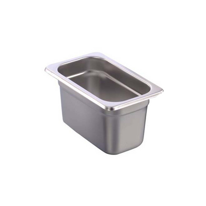 GN Food Pan 1/9 x 1mm Thick High Quality Stainless Steel