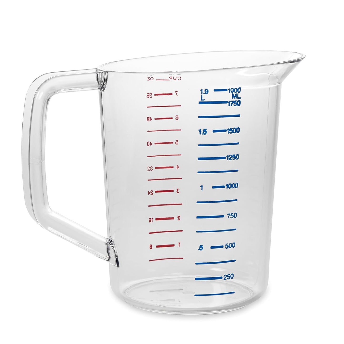 Graduated Pitcher 2L 64oz Rubbermaid Break-Resistant Measuring Pitcher