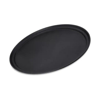 Round Tray Black 16 inches Fiber Glass, 5pcs