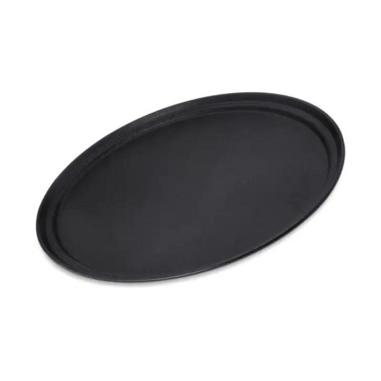 Round Tray Black 16 inches Fiber Glass, 5pcs