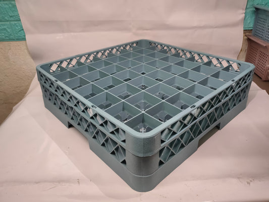 Dishwashing Machine 49 Plaid Cup Rack Gray Brown 1pc