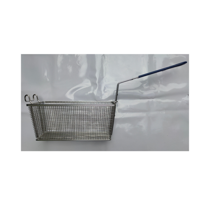 Fry Basket Split-Vat Stainless Steel 201 Blue Handle