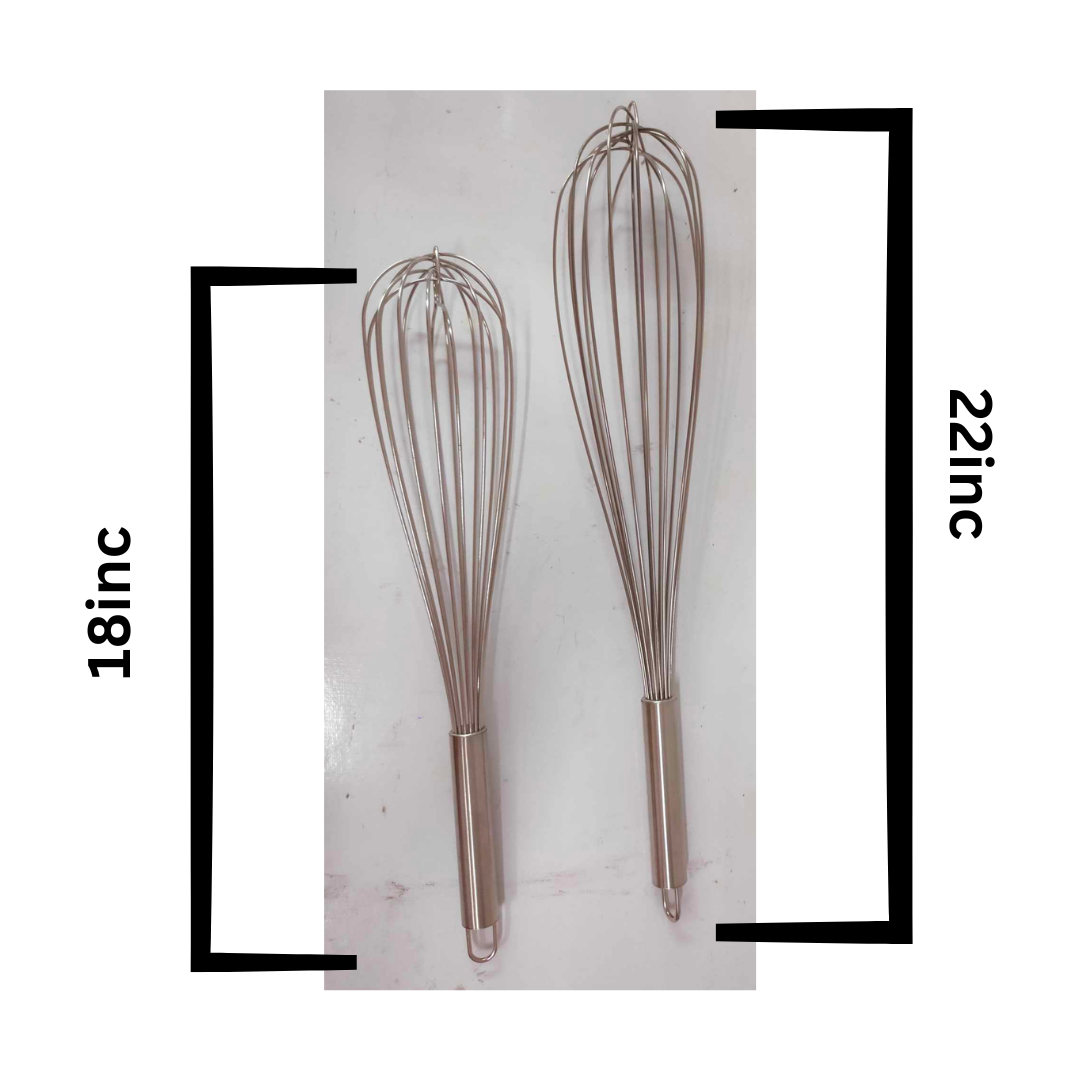 Wire Whisk Stainless Steel 18inches or 22inches