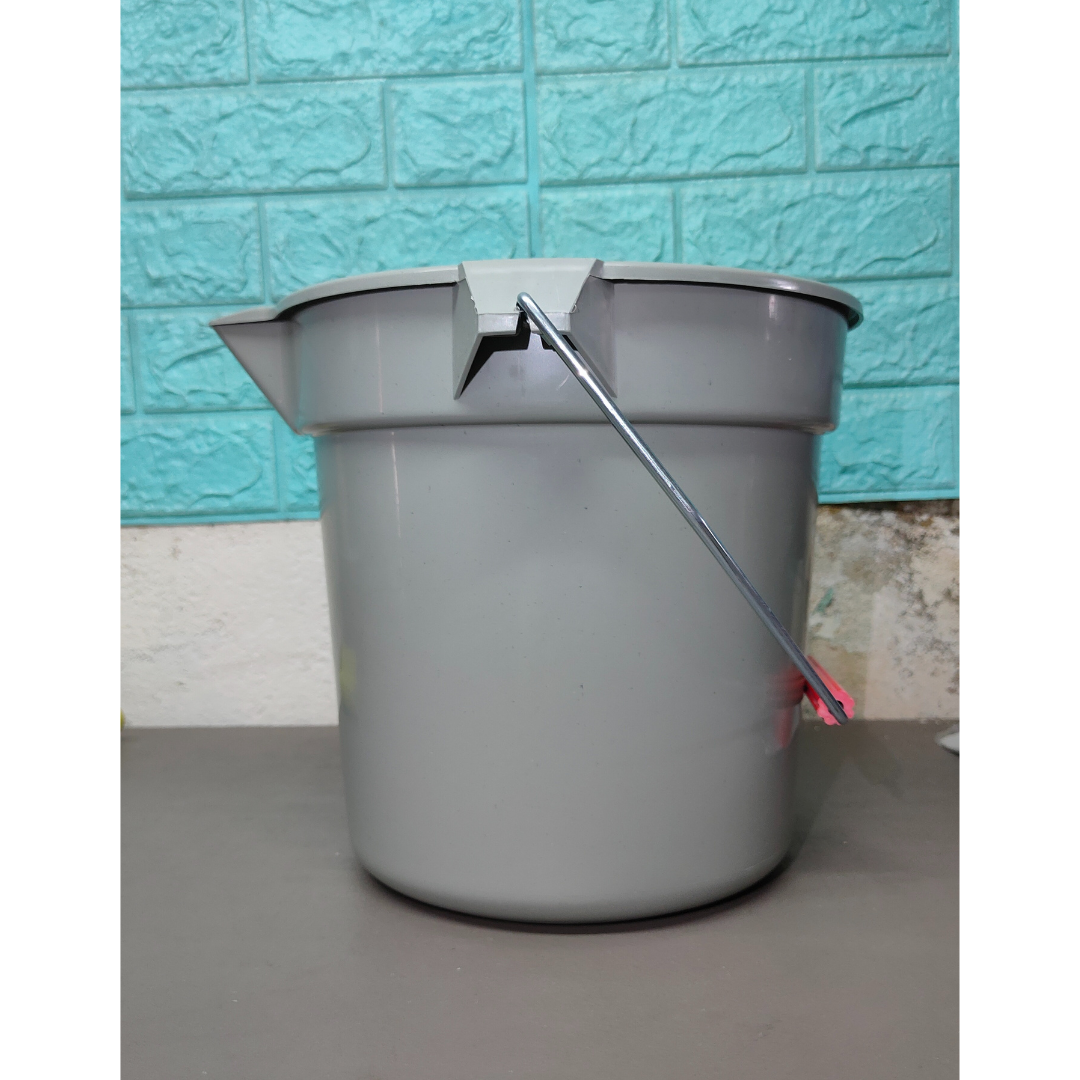 Bucket Round Chaobao with handle Grey 10qt