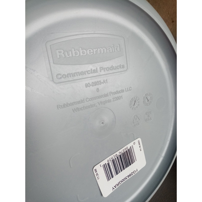 Brute Bucket Rubbermaid Round Gray with Handle 9.5L / 10Q