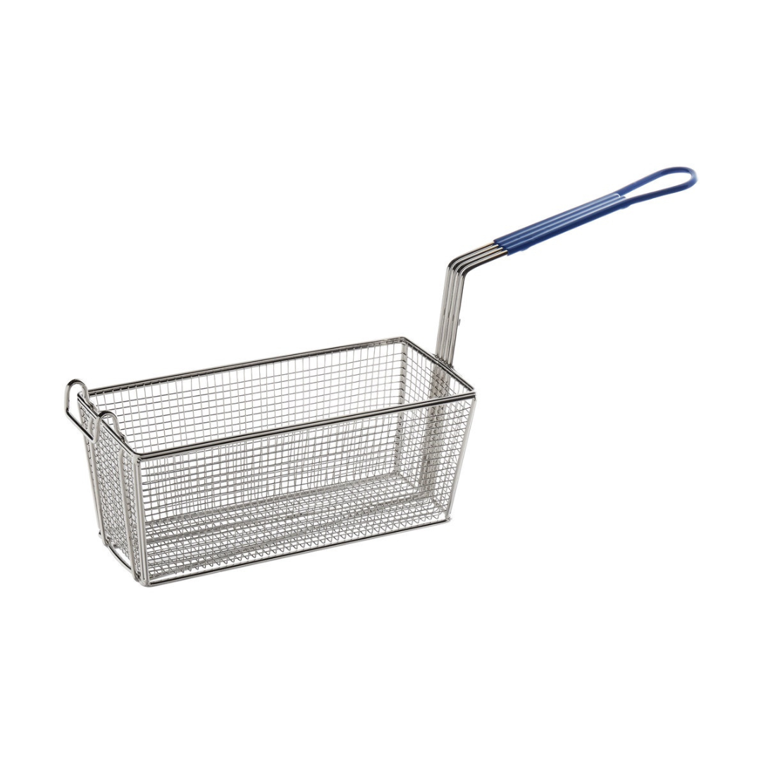 Fry Basket Split-Vat Stainless Steel 201 Blue Handle