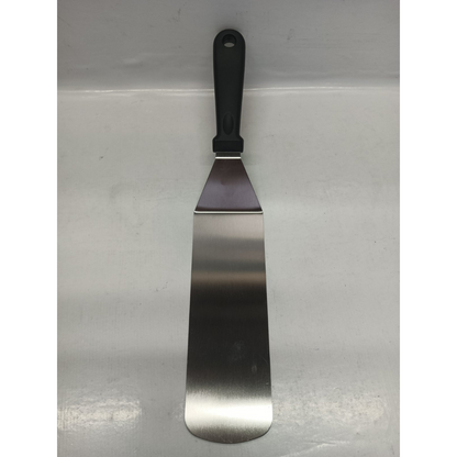 Spatula Long Solid Turner 20x7.2cm High-Grade Stainless Steel Black Handle