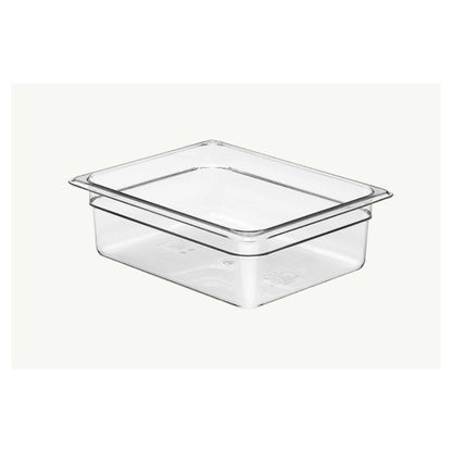 Food Pan Clear 1/2x4 inch for Holding Chilled Items 2pcs