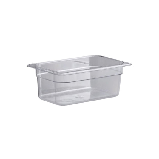 Food Pan Clear 1/4 x 4 inch for Holding Chilled Items 2pcs