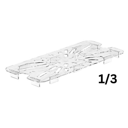 Drain Board Clear for 1/2, 1/3, 1/4 and 1/6 Food Pans