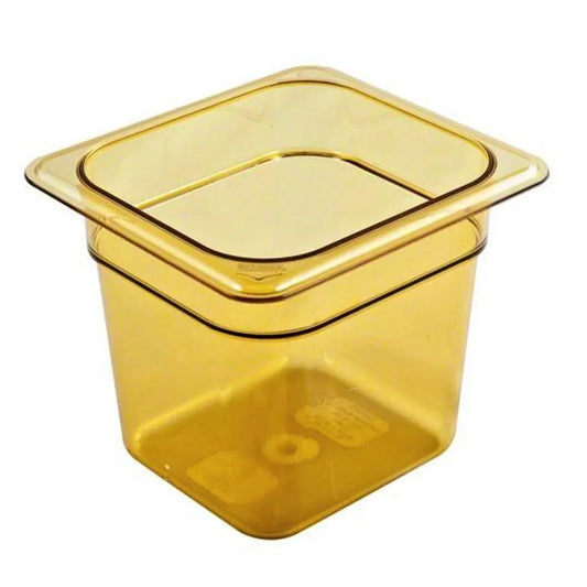 Cambro 1/6x6 inches Amber Food Pan 66HP150 1pc