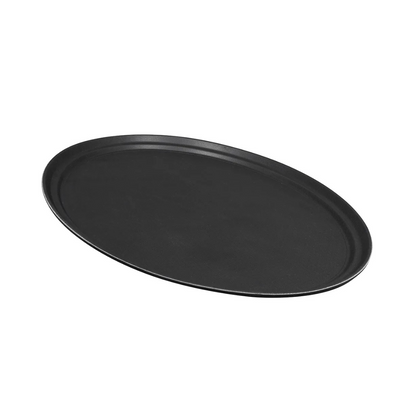Round Tray Black 16 inches Fiber Glass, 5pcs